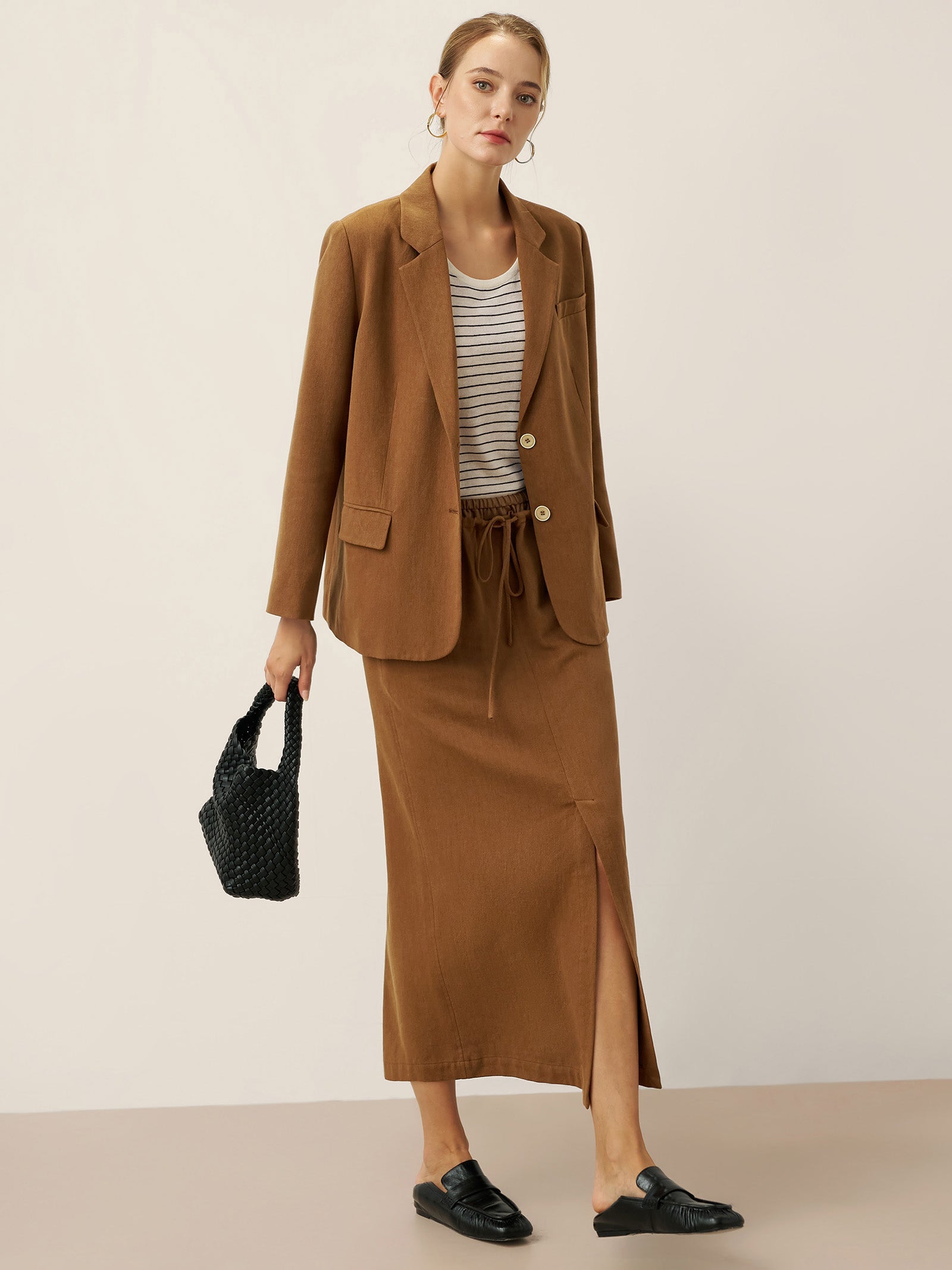 LINTICO Lyocell Linen Tailored Blazer CASSIDY — comparison shot