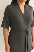 Silverlyne Silverlyne Tencel | Supreme Short-sleeve Robe — side view