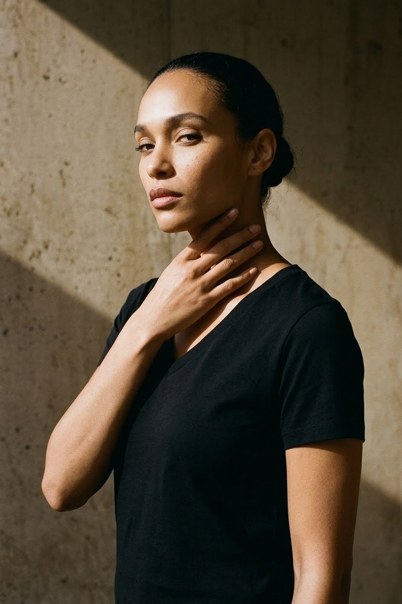 Tencel | Timeless Short-sleeve V-neck T-shirt (Women's)