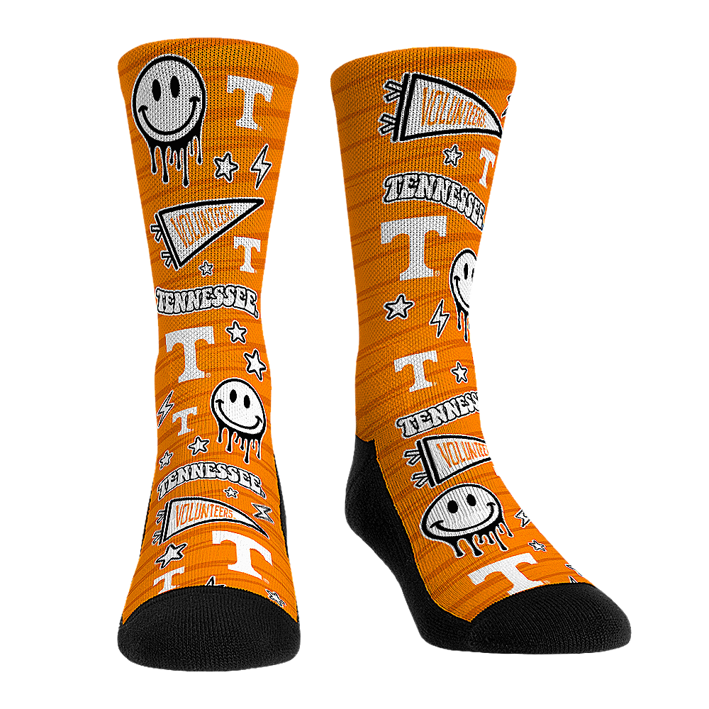 Rock 'Em Socks Rock 'Em Socks Tennessee Volunteers - Smiley Stickers — main product shot