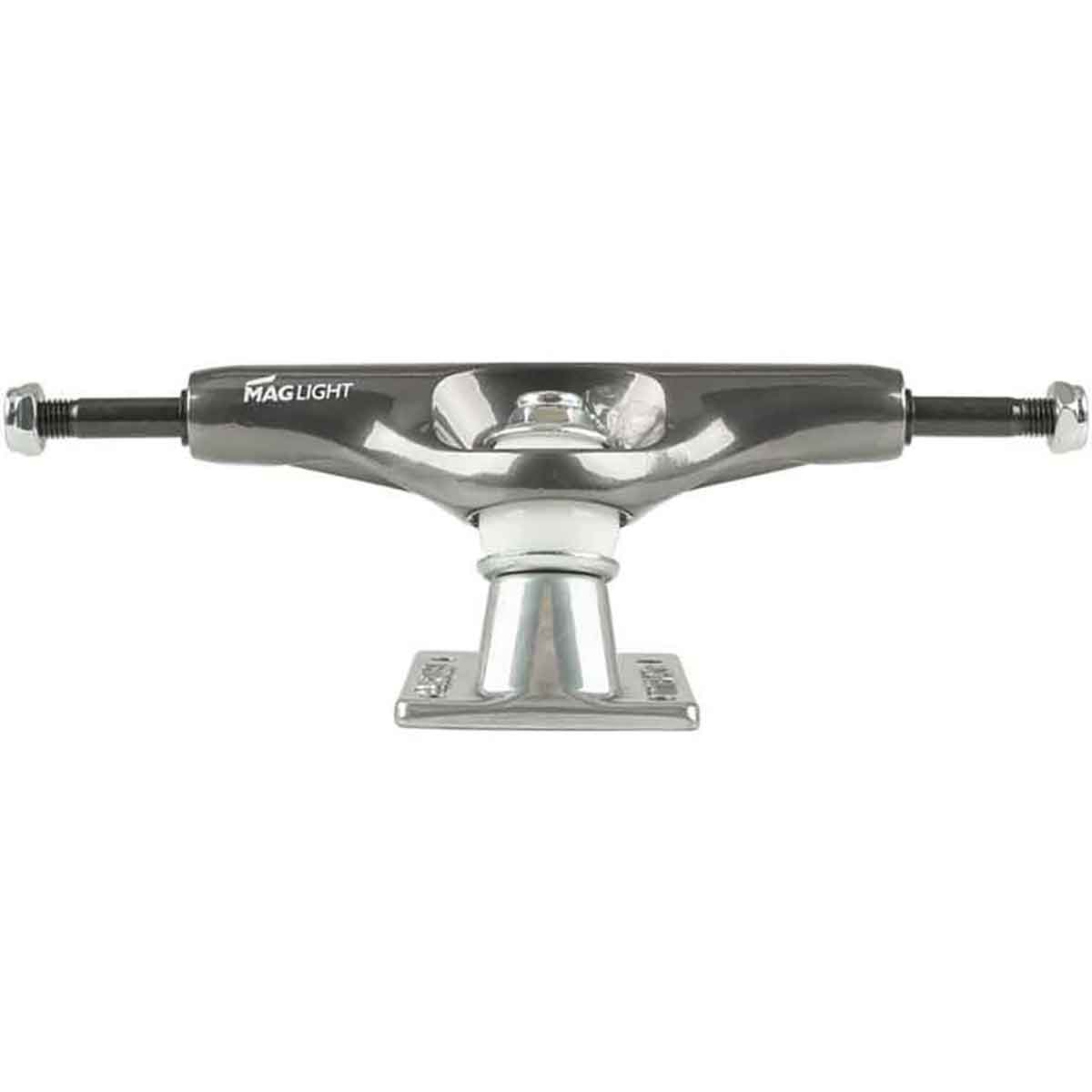 Tensor Trucks Mag Light Glossy 5.5″ - Gunmetal/Silver (Set of 2) by Skates USA