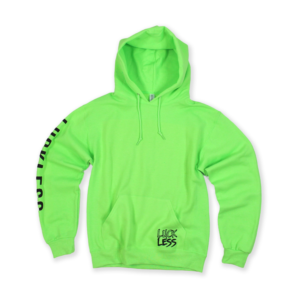 Luckless Outfitters Tequila is Nasty Hoodie — detail close-up
