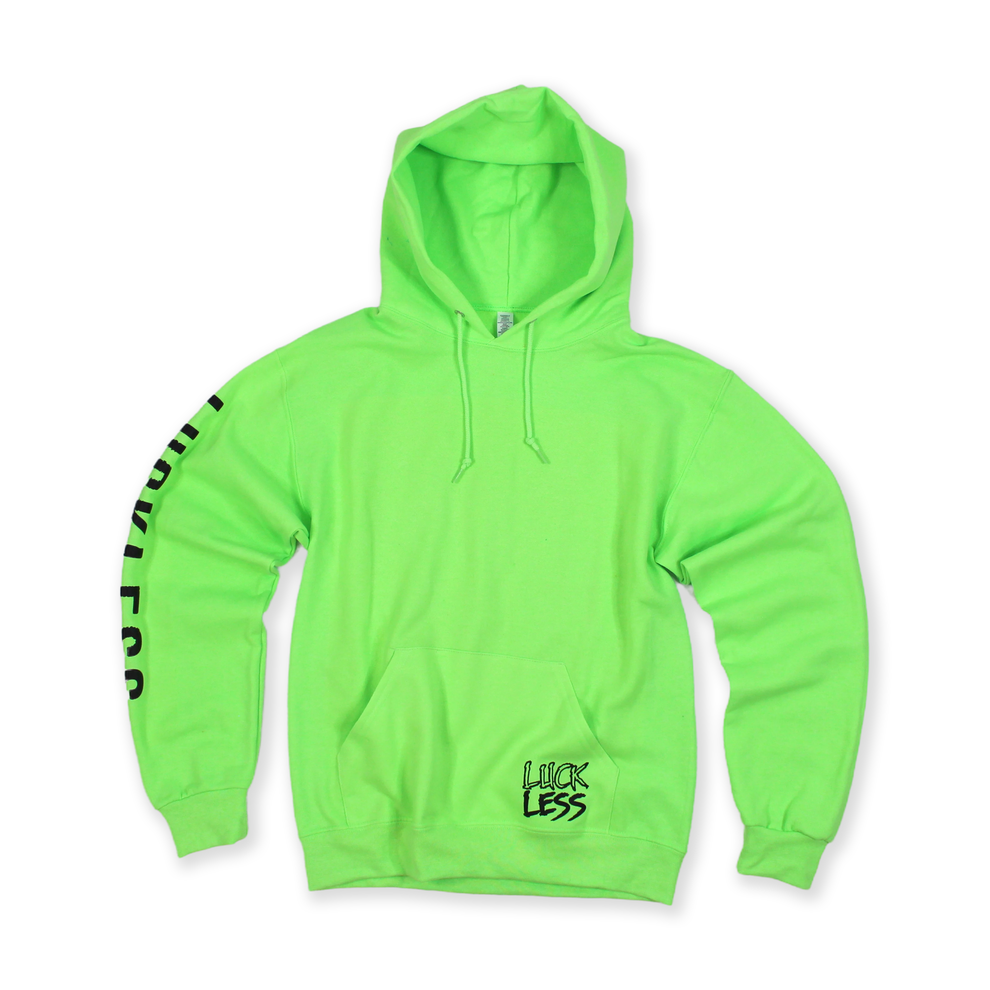 Luckless Outfitters Tequila is Nasty Hoodie — detail close-up