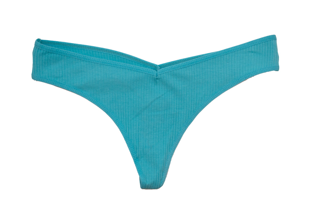 Love Libby Panties Cotton Rib Thong — feature highlight