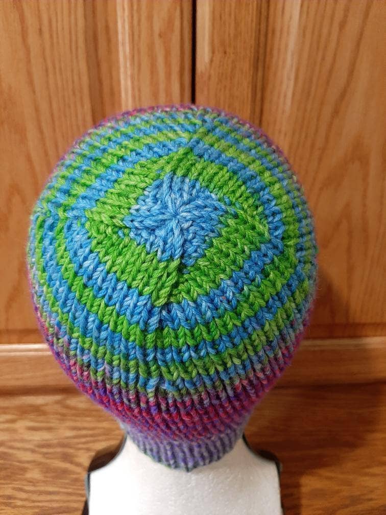 Darn Good Yarn Darn Good Yarn #BossBeanie DGY Boss Beanie Knit Pattern — Darn Good Yarn branding close-up