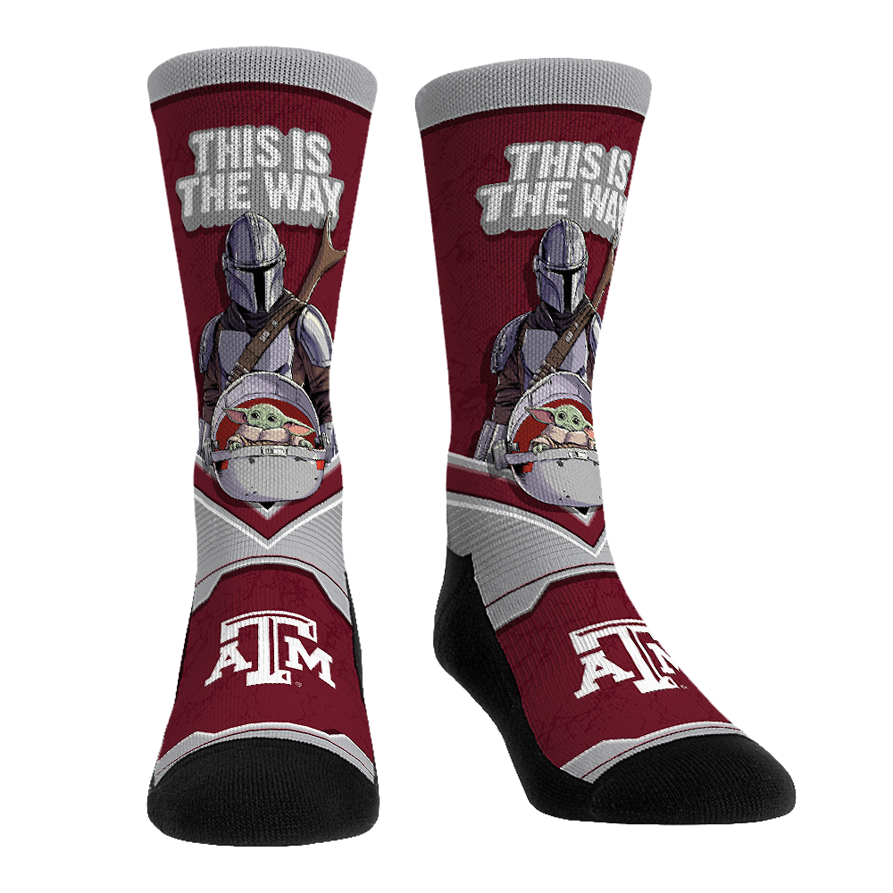 Rock 'Em Socks Rock 'Em Socks Texas A&M Aggies - Star Wars  - This Is The Way — main product shot