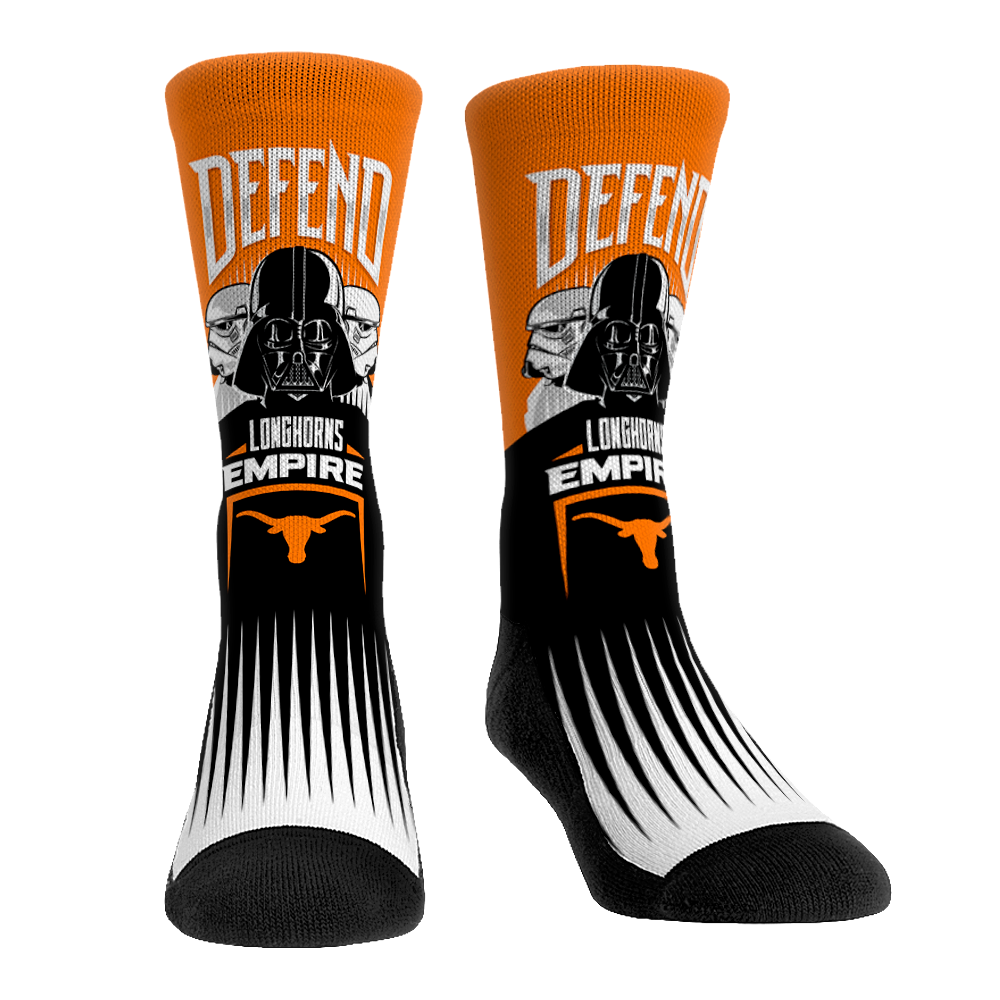 Rock 'Em Socks Rock 'Em Socks Texas Longhorns - Star Wars  - Defend The Empire — main product shot