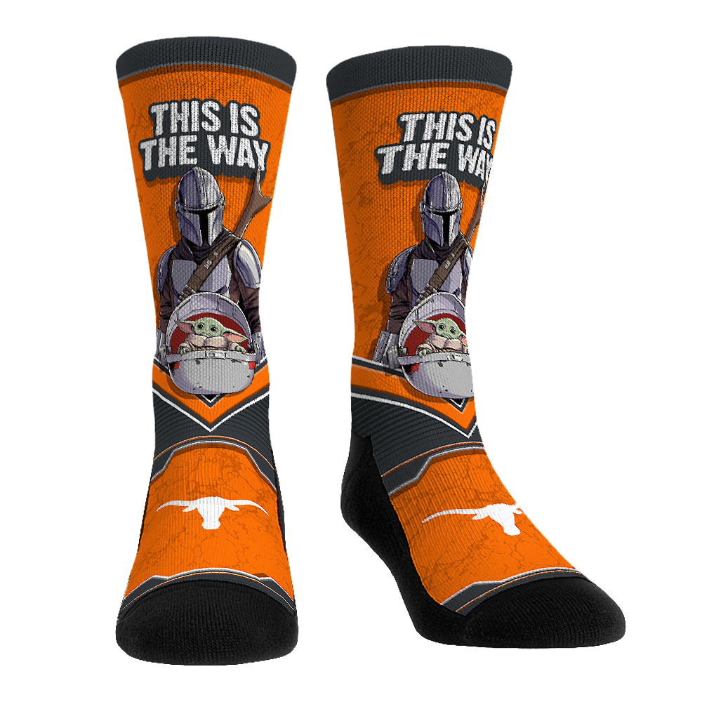 Rock 'Em Socks Rock 'Em Socks Texas Longhorns - Star Wars  - This Is The Way — main product shot