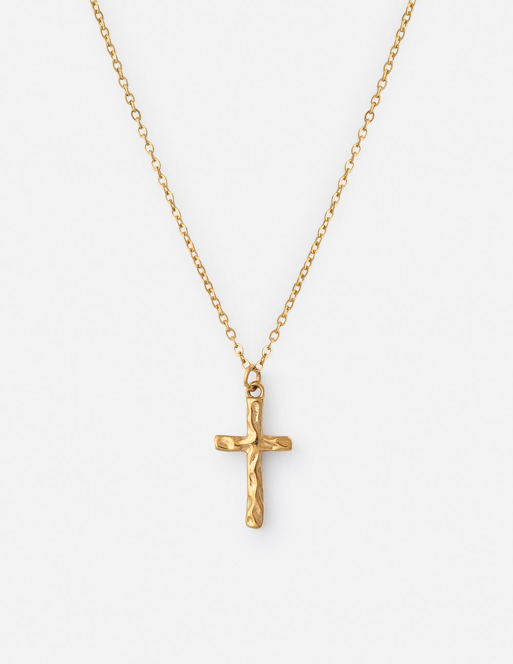 Elevated Faith Textured Cross Necklace — main product shot
