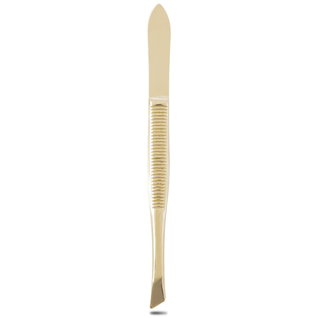 Eklips Metal Tweezers - Slanted Tip for Precise Hair Removal & Eyebrow Shaping | Durable Stainless Steel, Ergonomic Design