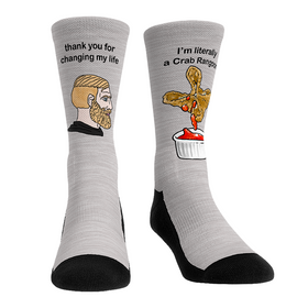Rock 'Em Socks I'm Literally A Crab Rangoon