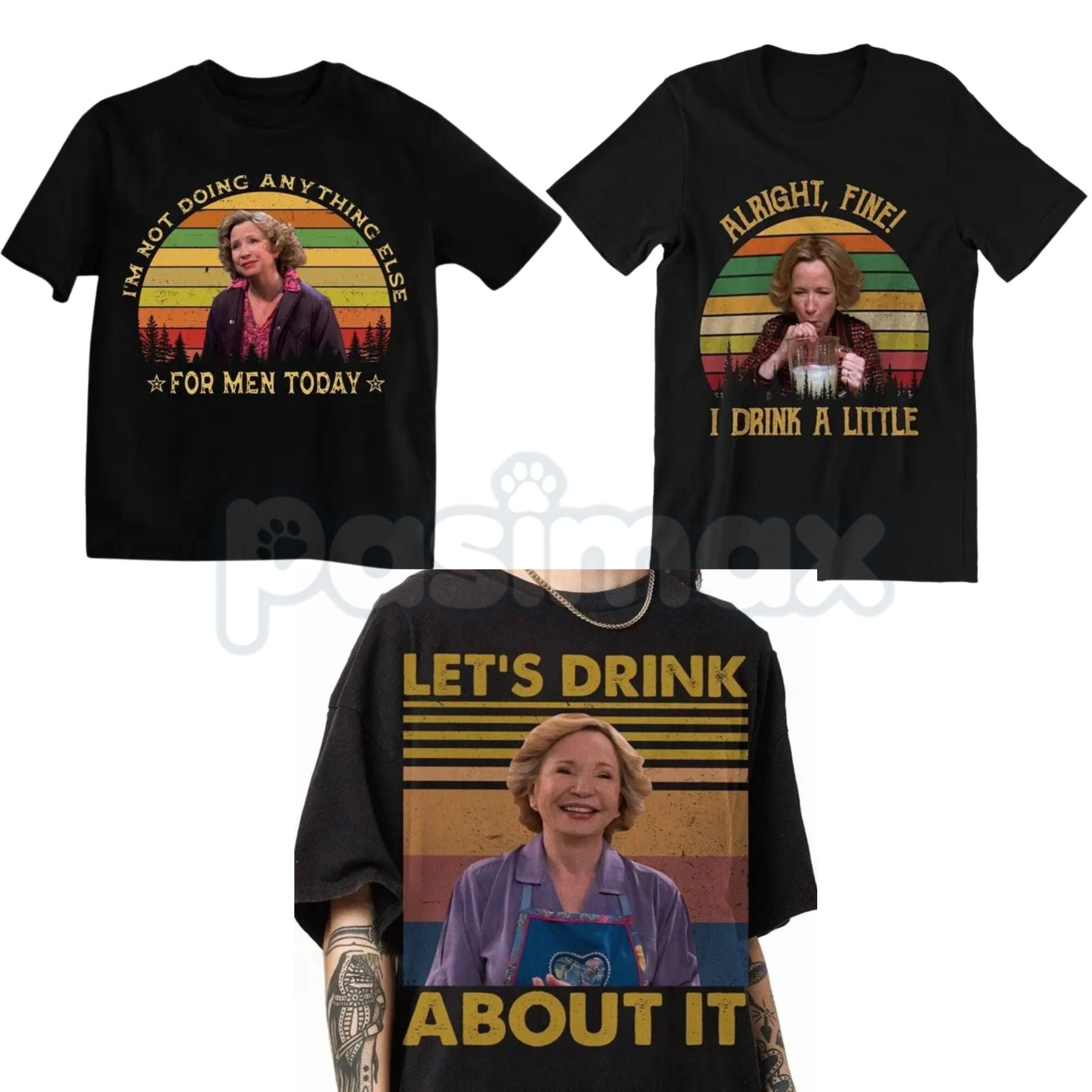 Pasimax That 70s Show Kitty Forman Graphic T-Shirt - Funny TV Show Merch Gift for Mom, Premium 100% Cotton Mother’s Day Tee, 