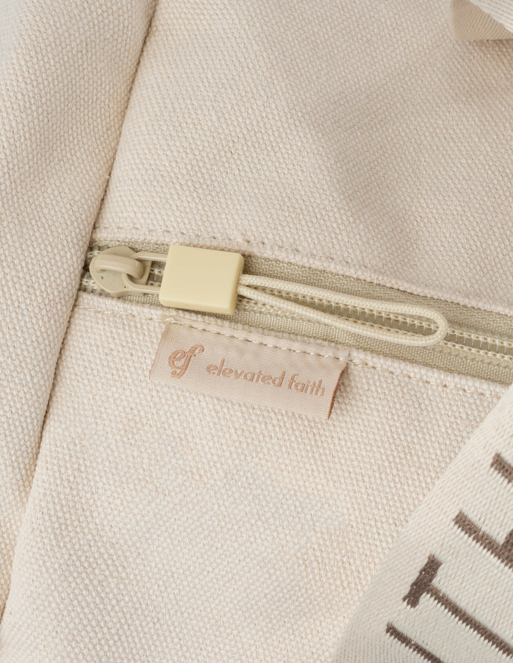 Elevated Faith The Duffel Bag — color detail