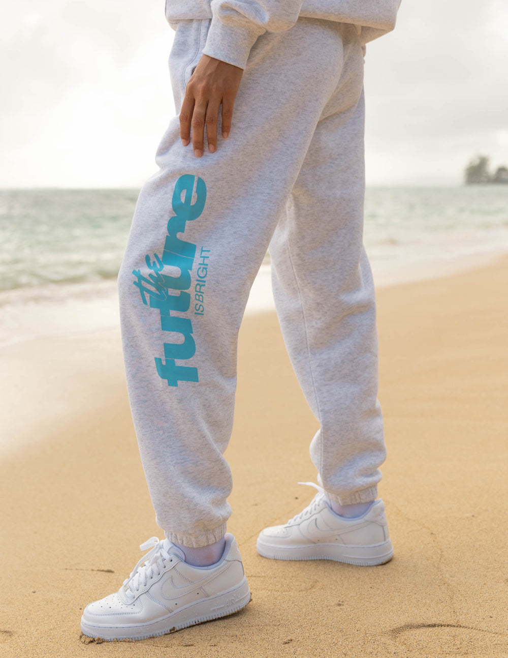 Elevated Faith The Future Is Bright Retro Unisex Sweatpant — main product shot