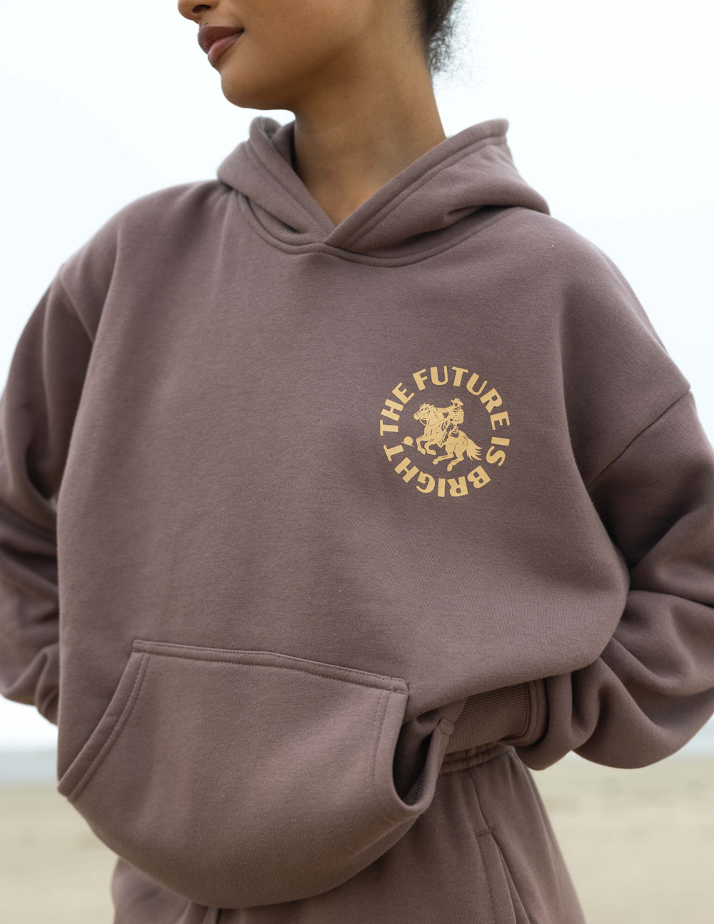 Elevated Faith The Future Is Bright Rodeo Unisex Hoodie — hoodie category context
