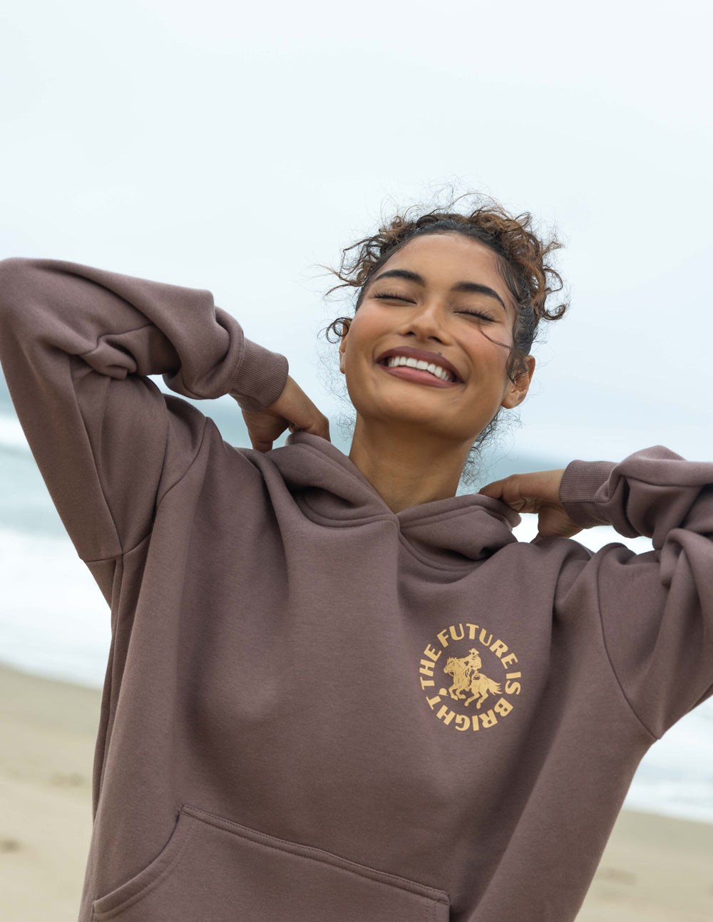 Elevated Faith The Future Is Bright Rodeo Unisex Hoodie — lifestyle worn / used context