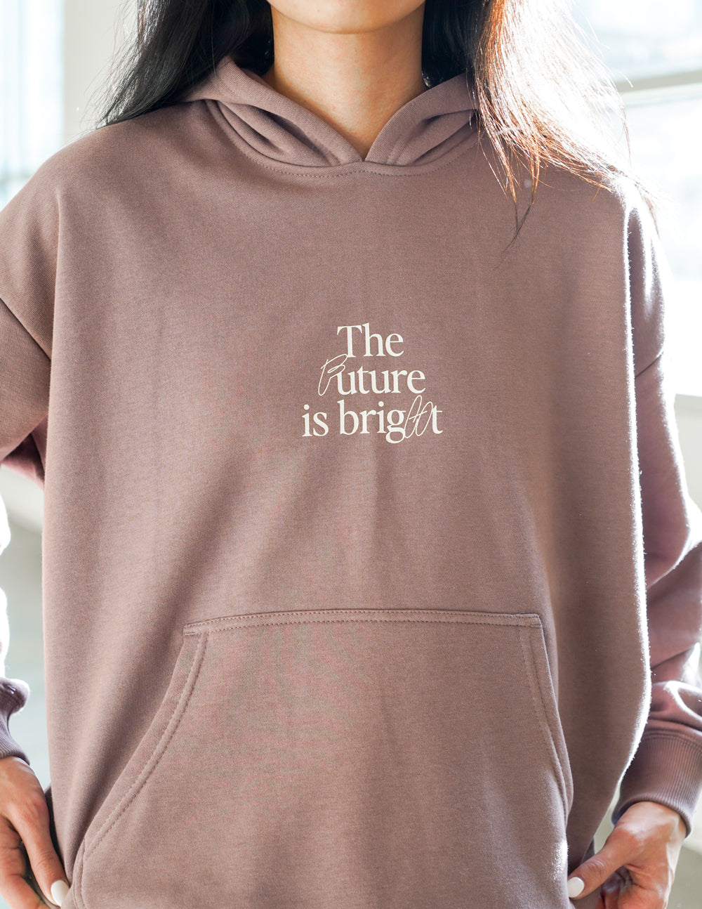 Elevated Faith The Future is Bright Unisex Hoodie — alternative angle