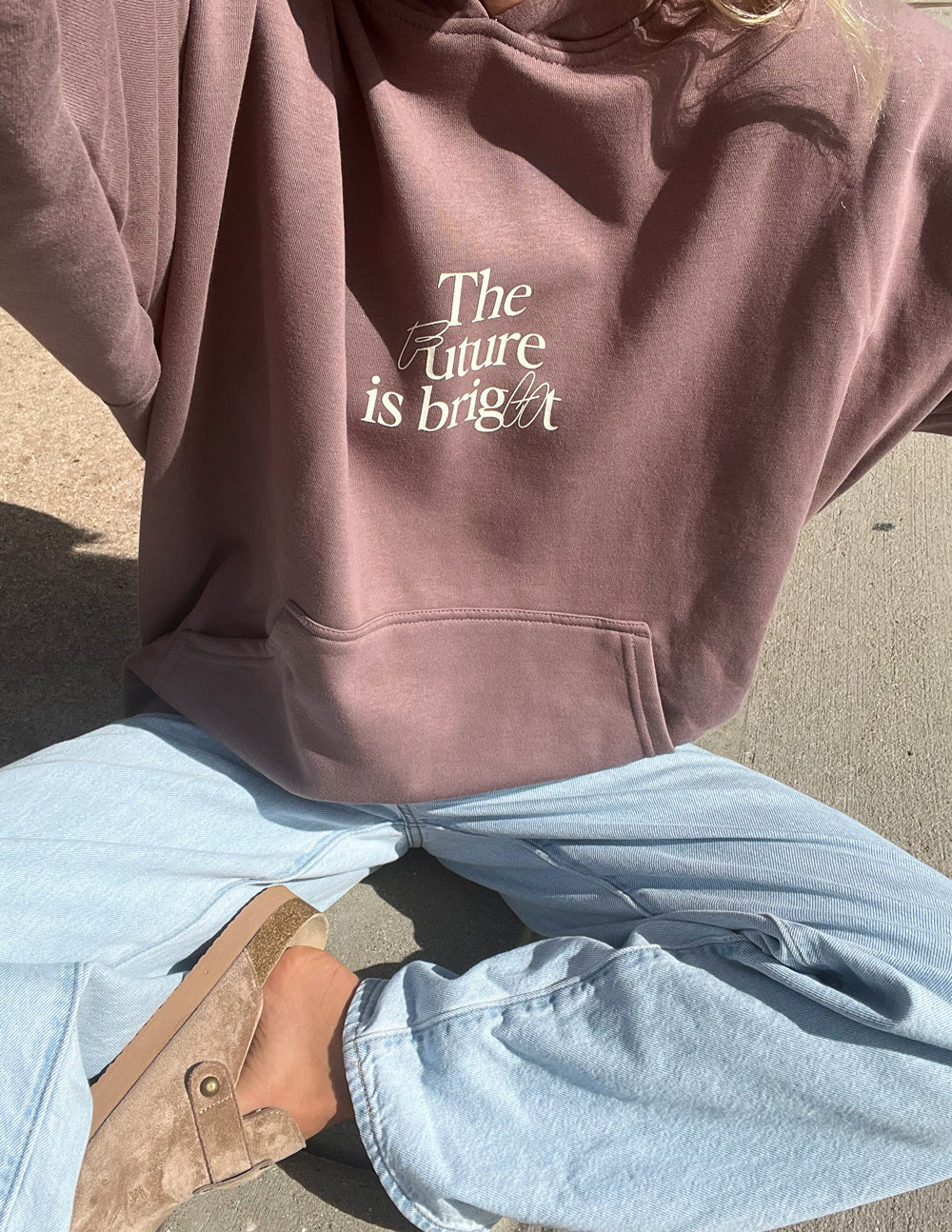 Elevated Faith The Future is Bright Unisex Hoodie — color detail