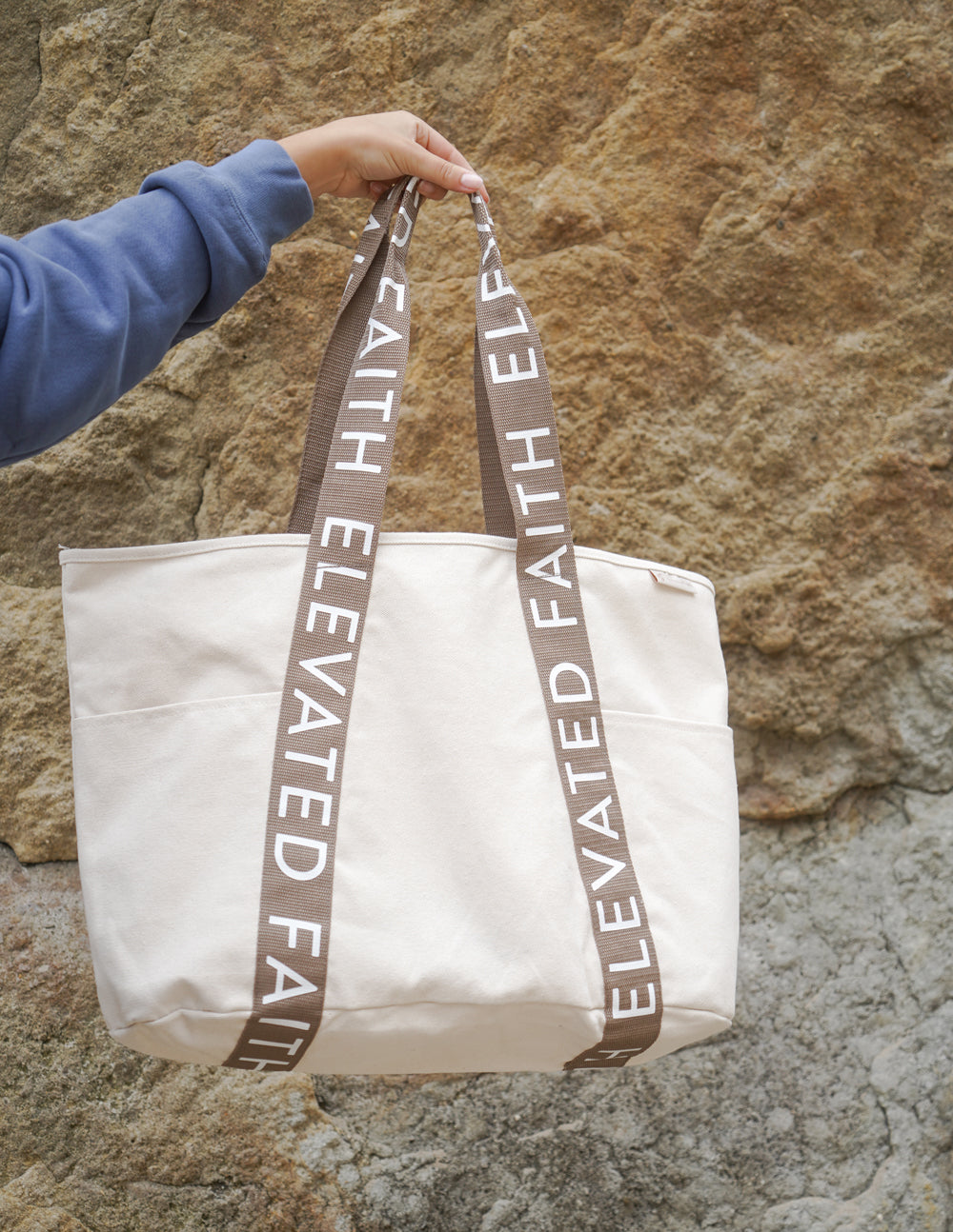Elevated Faith The Large Everyday Tote — back view