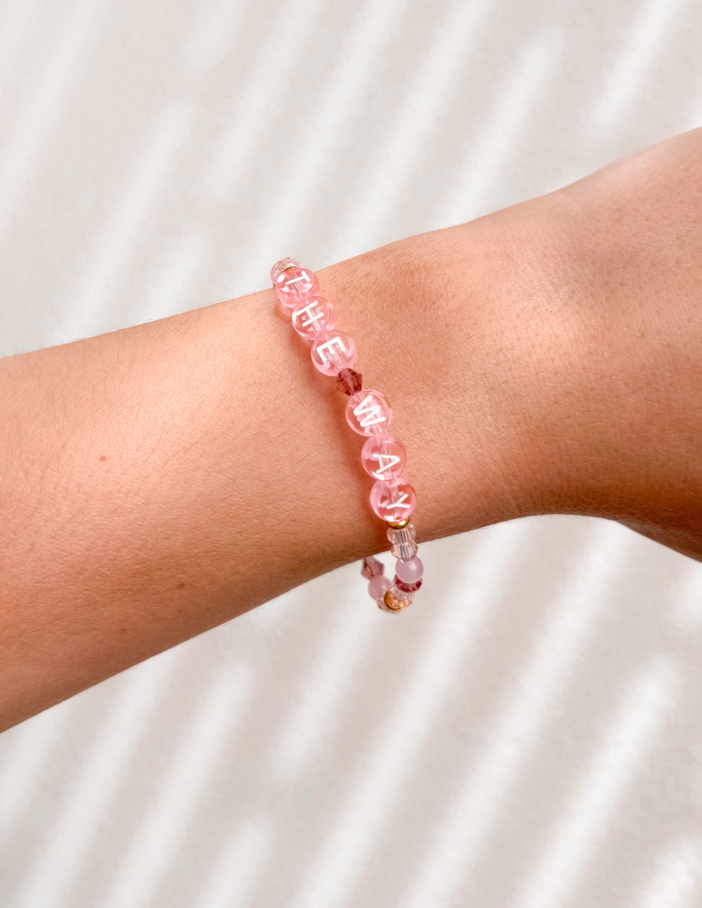 Elevated Faith The Way Letter Bracelet — back view