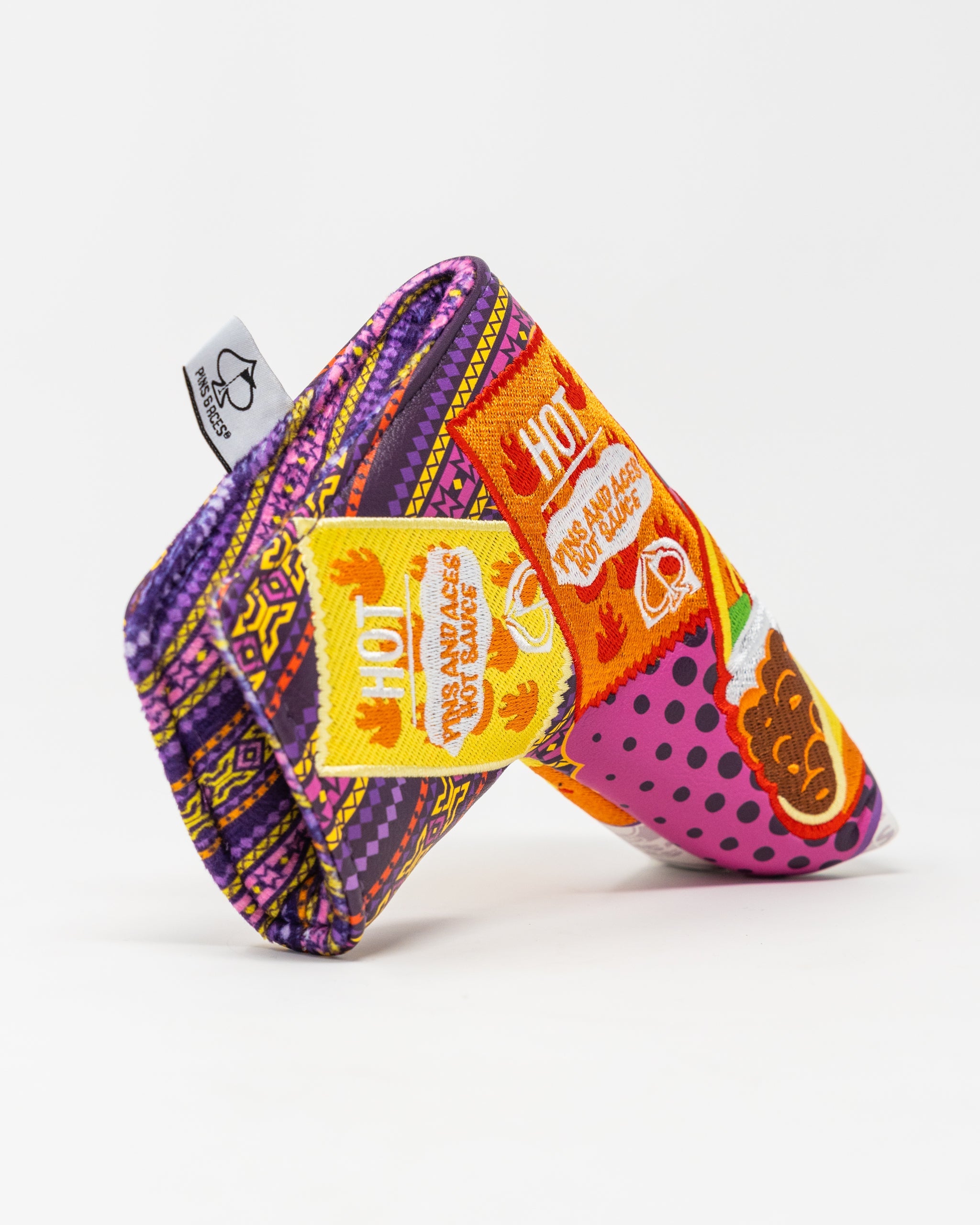 Pins and Aces The Bogey Supreme - Blade Putter Cover — product on model