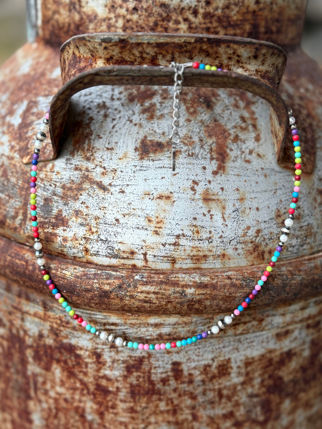 Wild Junkie Sterling Silver Prism And Pearl Necklace — main product shot