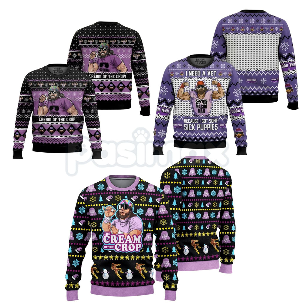 Pasimax The Cream of The Crop Ugly Sweater, Funny Ugly Sweater, Christmas Gift for Friends — main product shot