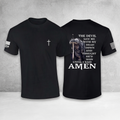 "The Devil Saw Me With My Head Down" Graphic T-Shirt – Dark Aesthetic Stoic Resilience Unisex Crewneck Tee