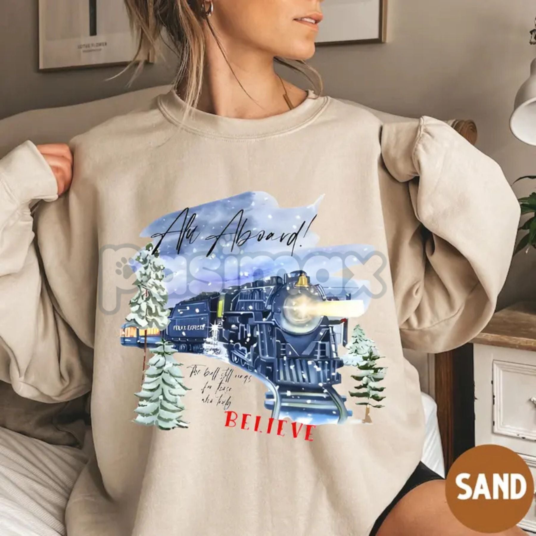Pasimax The Polar Express Train Ride Sweatshirt — main product shot