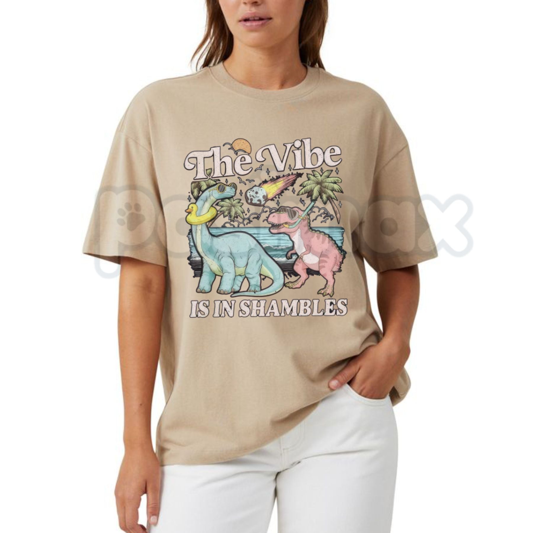 "The Vibe Is In Shambles" T-Shirt – Funny Relatable Quote Graphic Tee, Remastered Heavy Cotton Chaos Statement Top, Soft Lived-In Heavyweight Mood Shirt, Made in USA