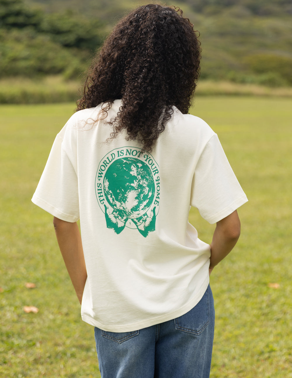 Elevated Faith This World Is Not Your Home Unisex Tee — construction detail