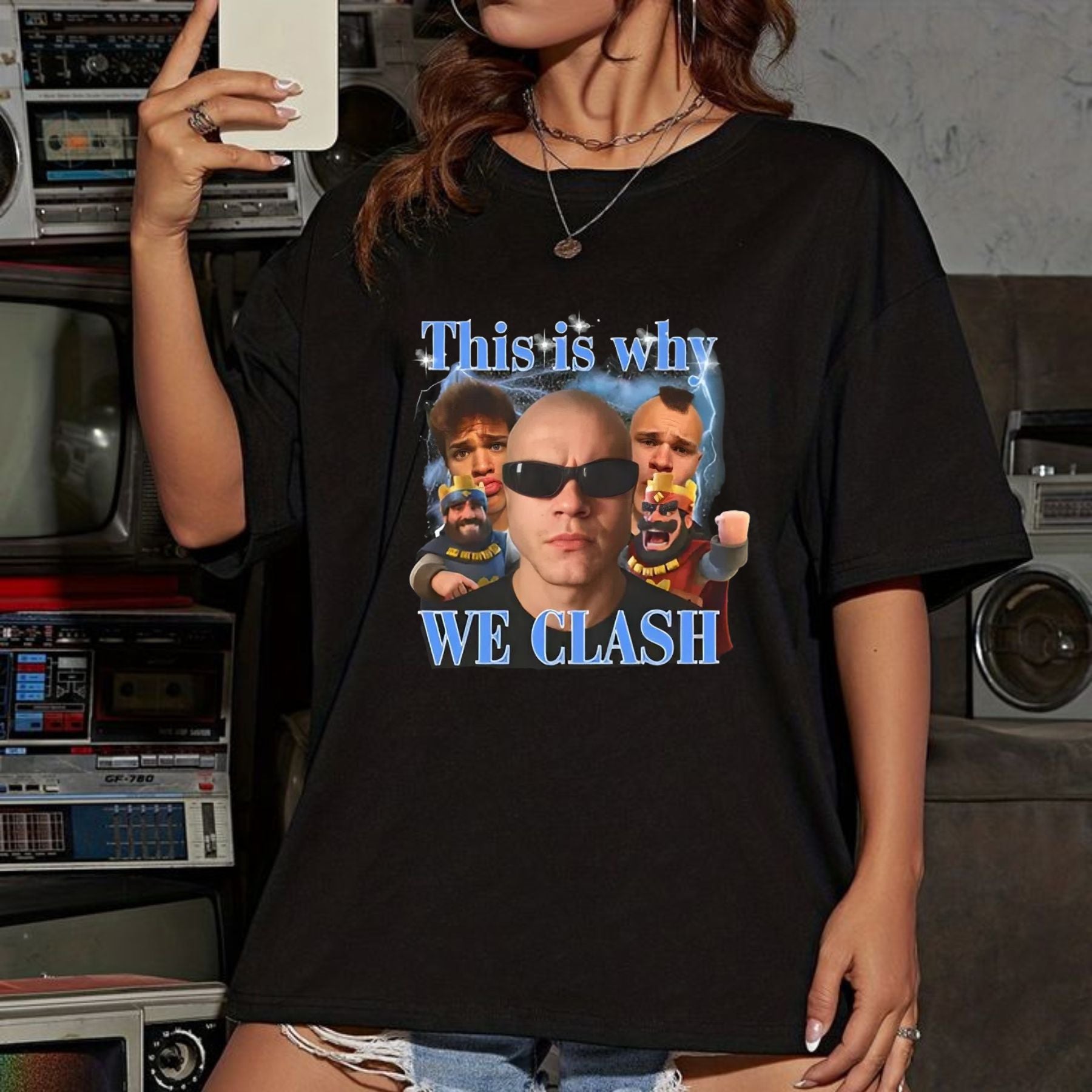 Pasimax "This is why WE CLASH" T-shirt — main product shot
