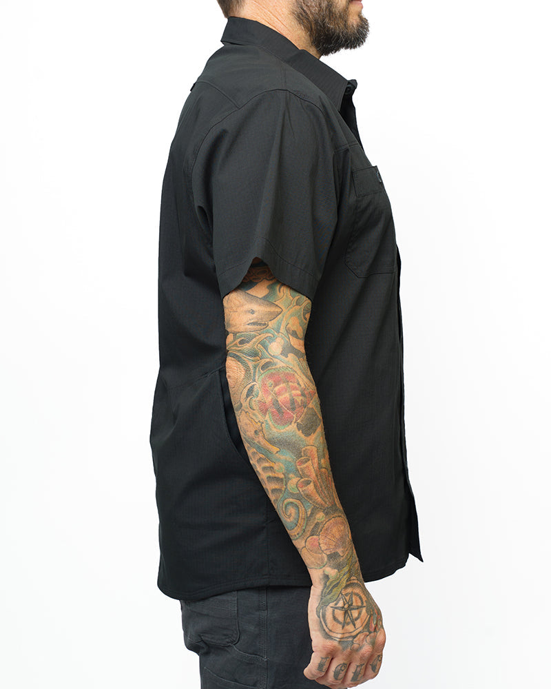Off The Grid Surplus Thunderbolt SS Shirt - Vintage Black — side view