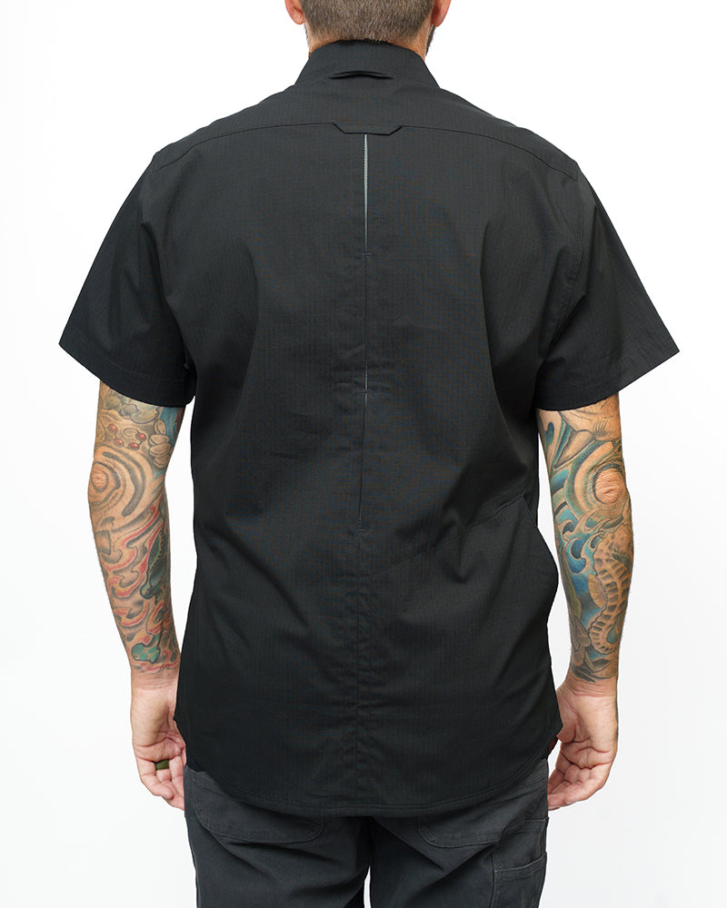 Off The Grid Surplus Thunderbolt SS Shirt - Vintage Black — back view