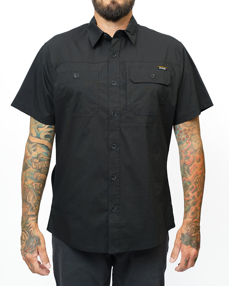 Off The Grid Surplus Thunderbolt SS Shirt - Vintage Black — lifestyle context