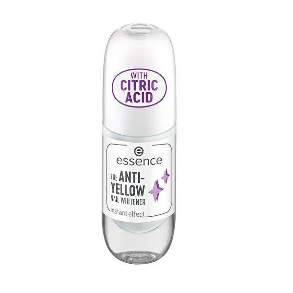 Essence Nail Whitening Treatment - Anti-Yellowing Nail Care with Citric Acid, 8ml