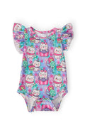 Mila & Rose ® Time To Purr-ty S/S Flutter Bodysuit — main product shot