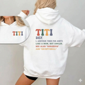 Titi Hoodie for Aunties – Best Aunt Ever Graphic Pullover, Floral Titi Aesthetic Sweatshirt, Heartwarming Gift for Auntie