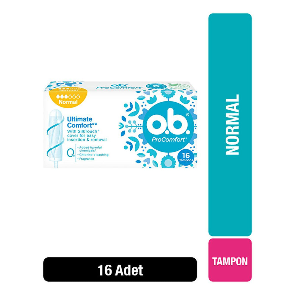 o.b. ProComfort Normal Tampons - Comfortable and Reliable for Women | 16 Pack