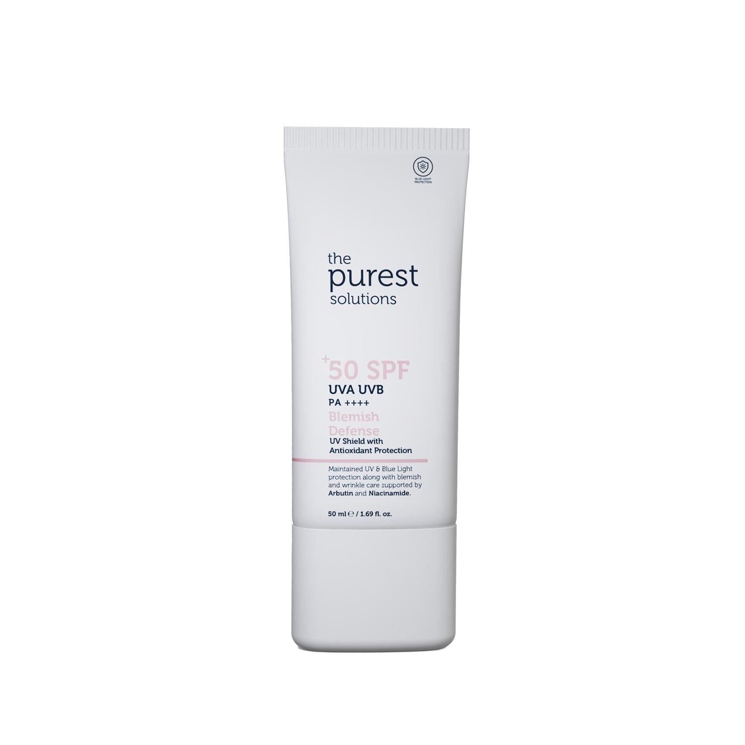 The Purest Solutions Sunscreen Cream for Sensitive Skin - Antioxidant Support, SPF 50+ Protection