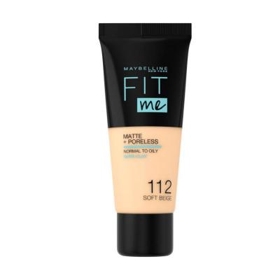 Maybelline New York Fit Me Matte+Poreless Foundation - Natural Matte Finish, Buildable Coverage