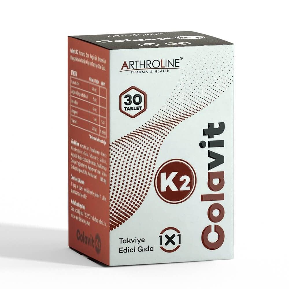 Colavit Dietary Supplement for Joint Health Support - Vitamin K2, Eggshell Membrane, Boswellia Serrata