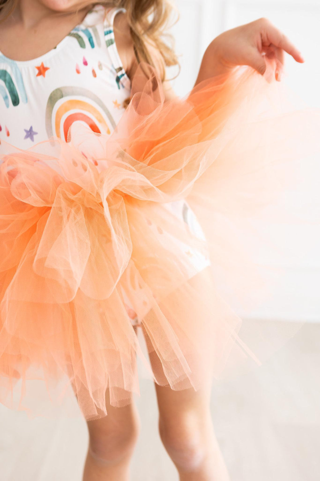 Mila & Rose ® Tonal Rainbow Tank Tutu Leotard — side view