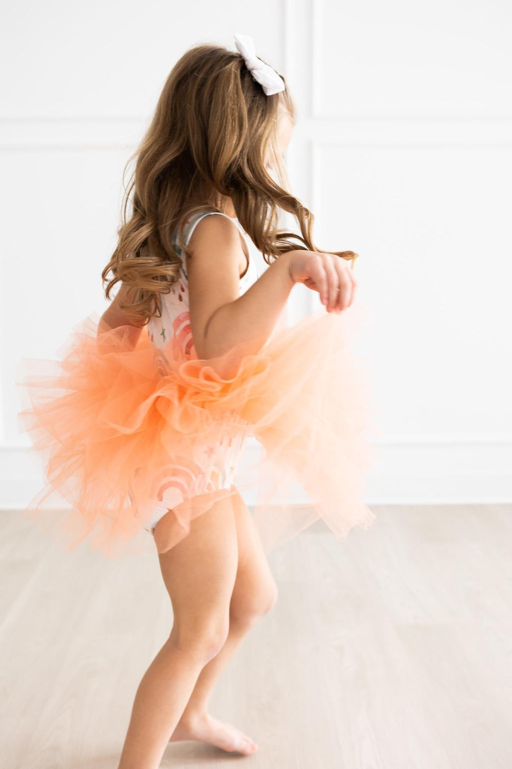 Mila & Rose ® Tonal Rainbow Tank Tutu Leotard — back view