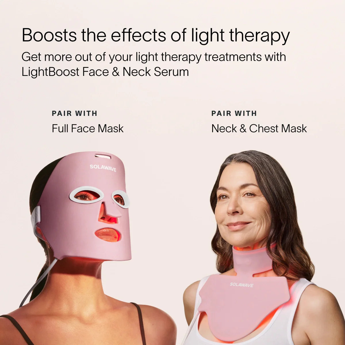 Solawave Light Therapy Boosting Face & Neck Serum — lifestyle context