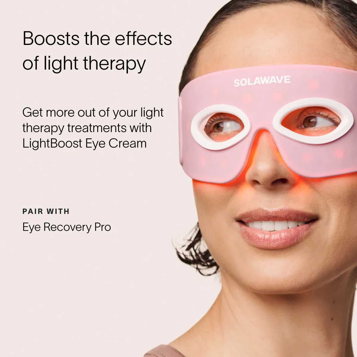 Solawave Light Therapy Boosting Eye Cream — lifestyle context