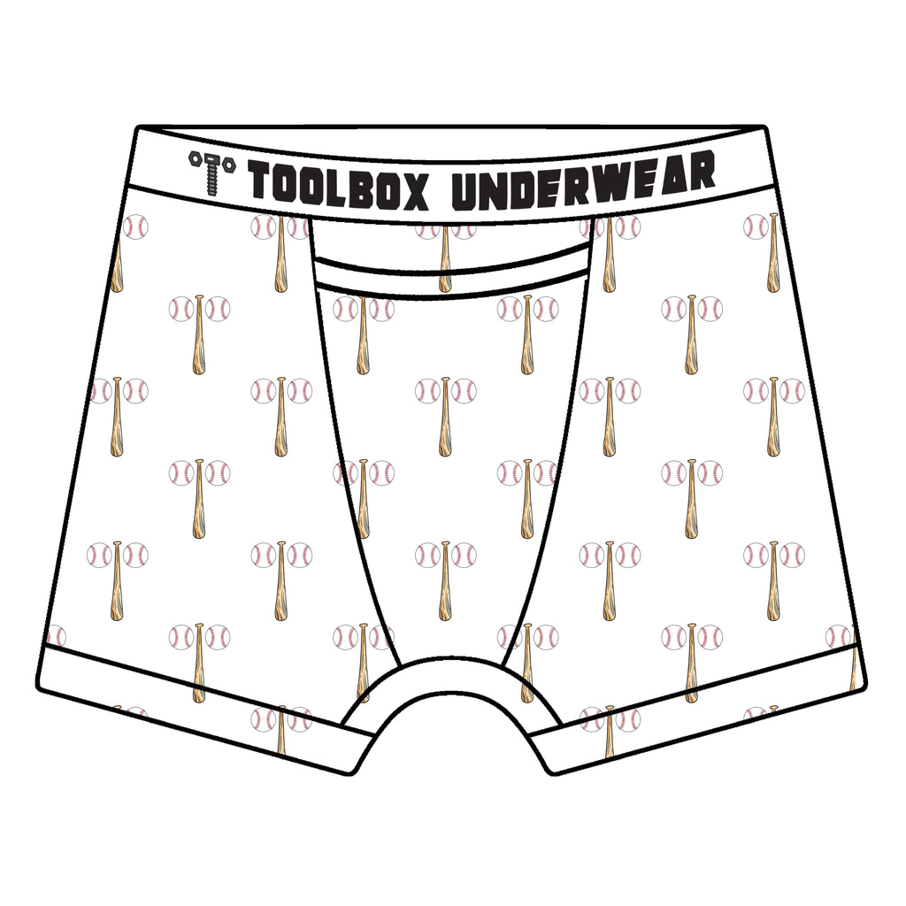 American Duke Apparel Company Toolbox Underwear - The Baseballs & Bat Briefs — main product shot