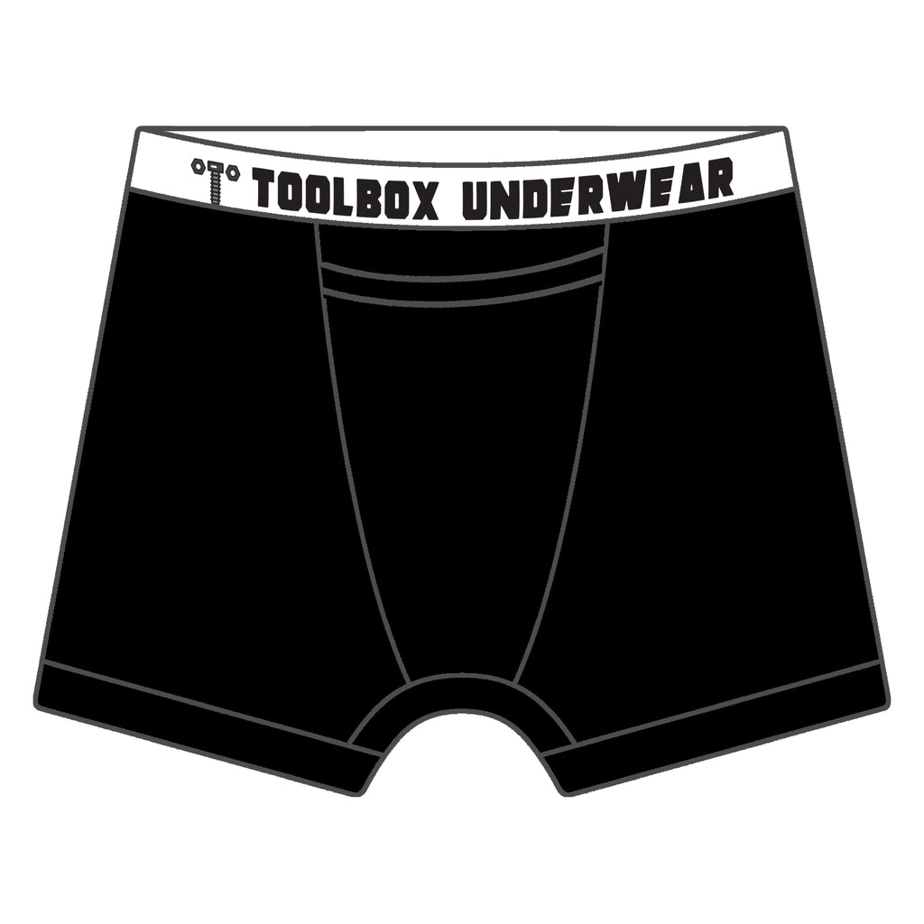 American Duke Apparel Company Toolbox Underwear - The Classic Solid Briefs - Black — main product shot