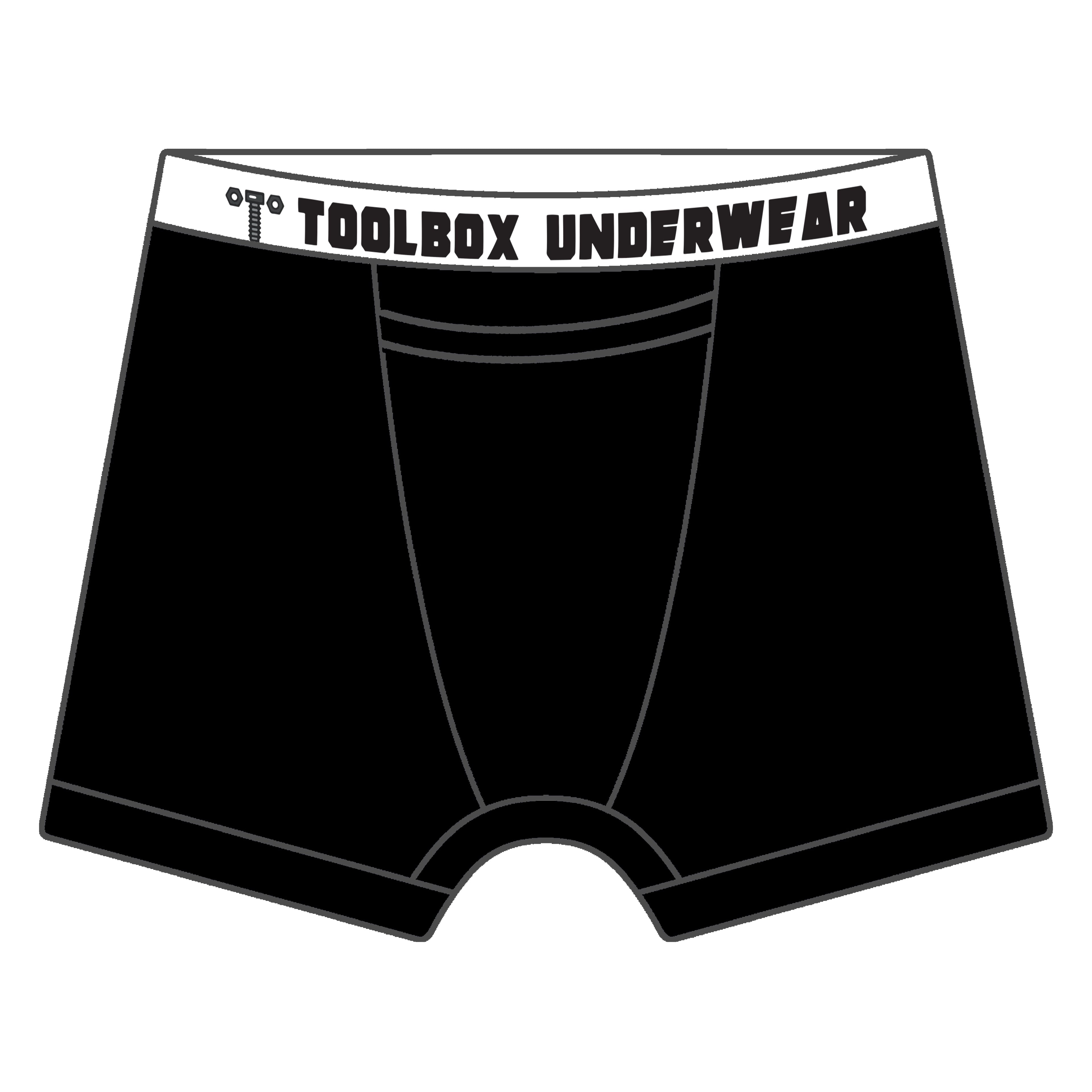 American Duke Apparel Company Toolbox Underwear - The Classic Solid Briefs - Black — main product shot