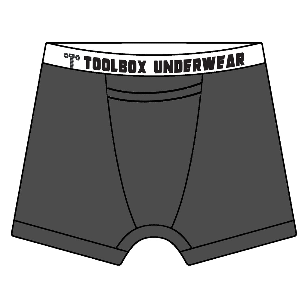 American Duke Apparel Company Toolbox Underwear - The Classic Solid Briefs - Grey — main product shot